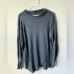 We The Free Navy Blue Long Sleeve Top